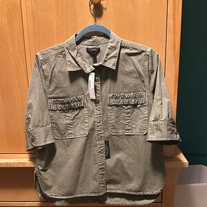 J. Crew Olive Button Down Shirt